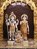 Bhagwan Shri Shankar, Shri Parvatiji and Shri Ganeshji